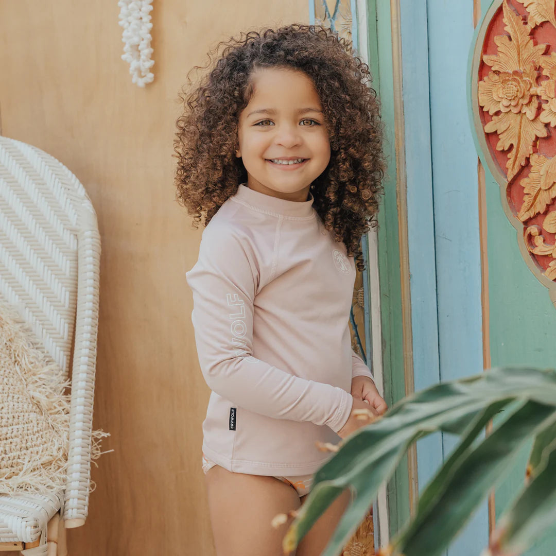 Thermal Rash Top Vest Blush Pink