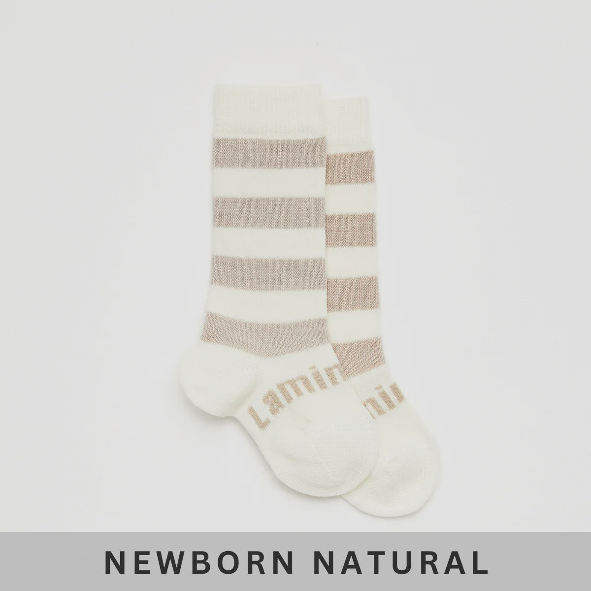 Baby Merino Wool KNEE high Socks - Dandelion Neutral
