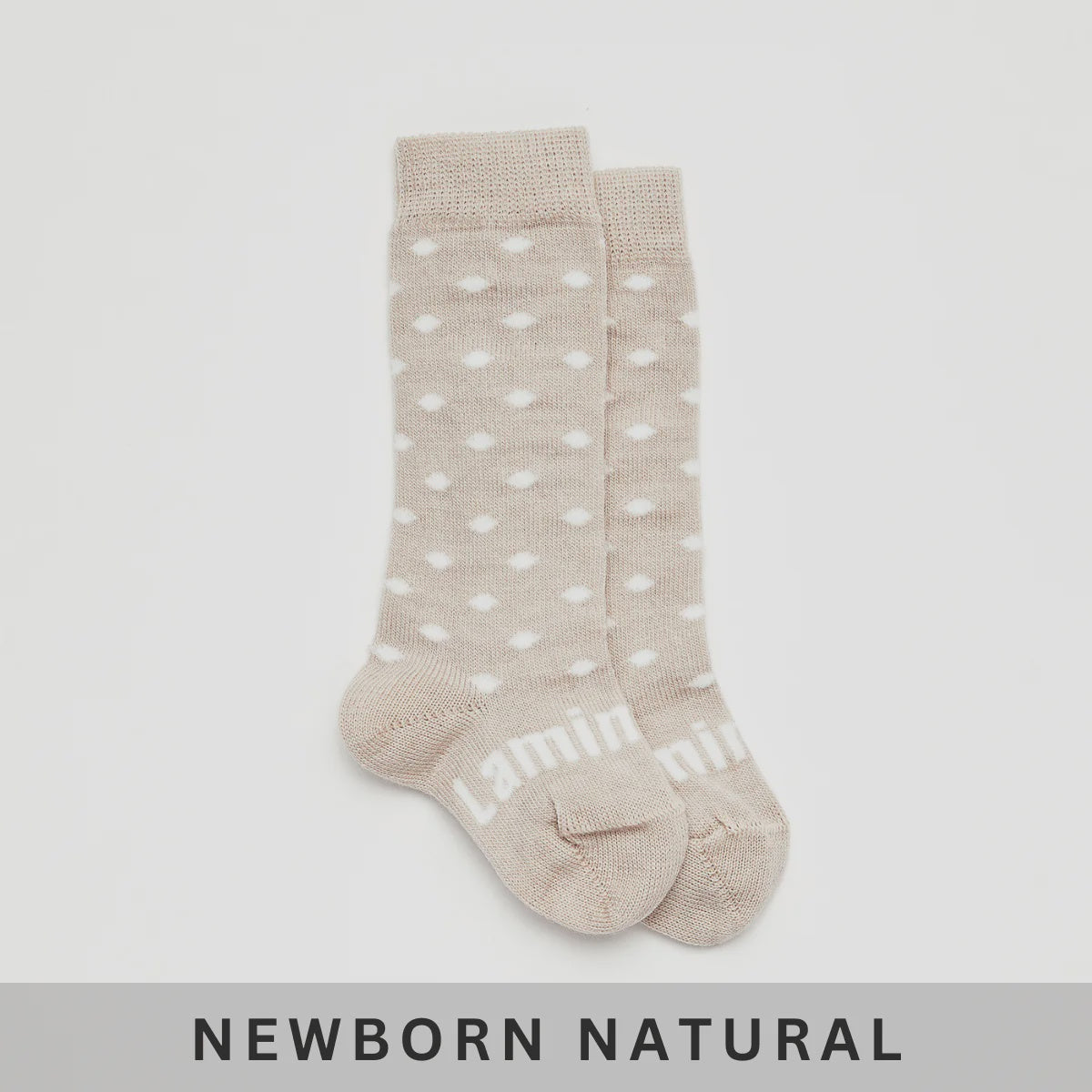 Baby Merino Wool KNEE high Socks - Truffle Neutral