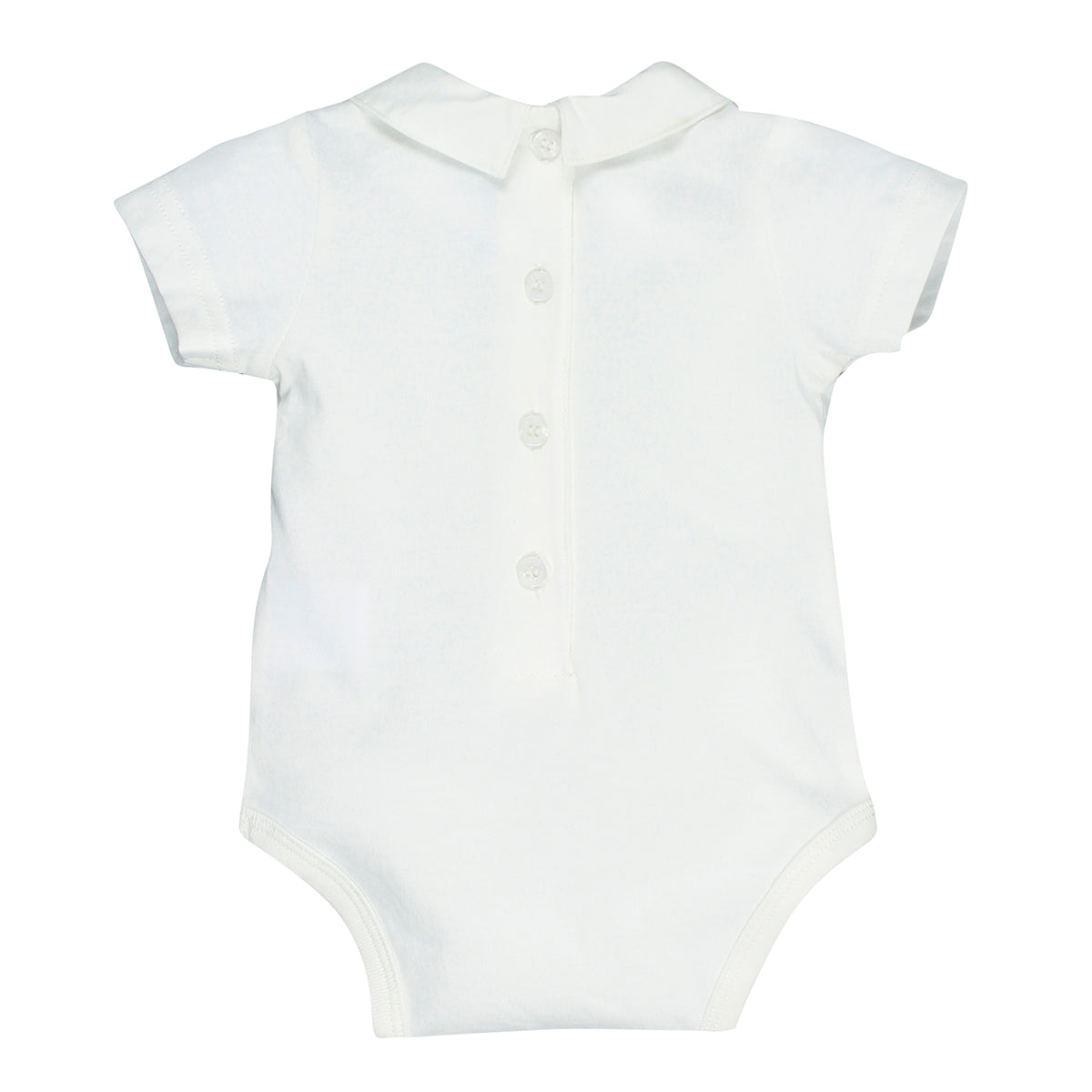 Bebe Boys Crown Bodysuit Short Sleeve White