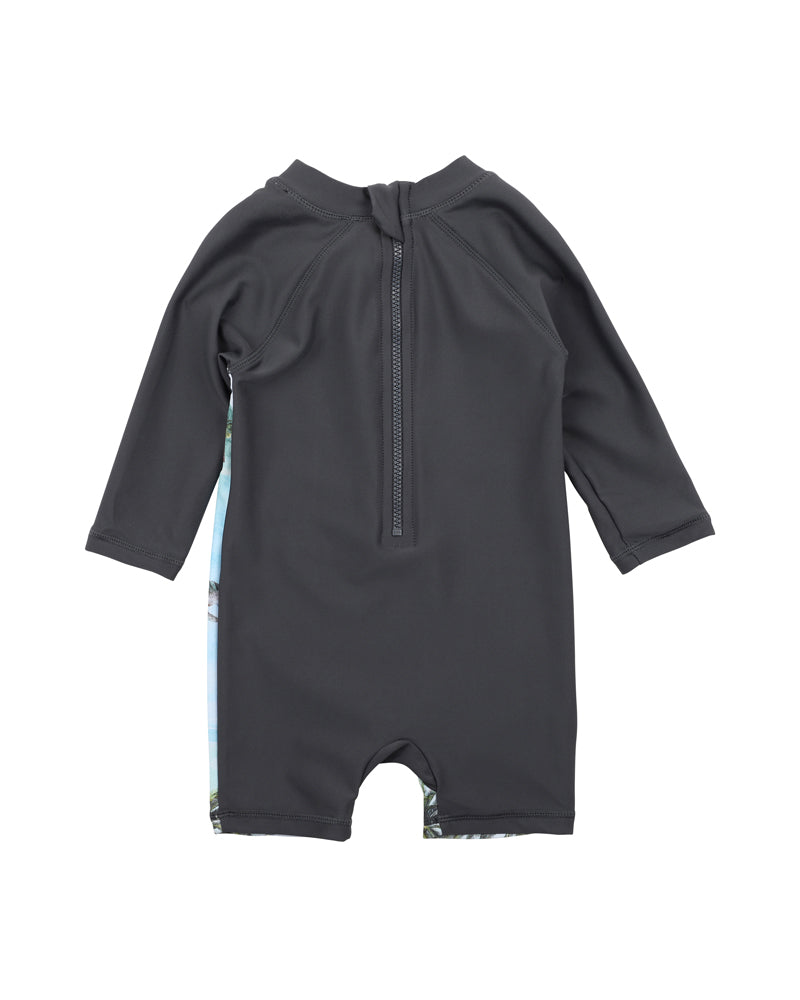 Rex Ancient Dino Long Sleeve Sunsuit