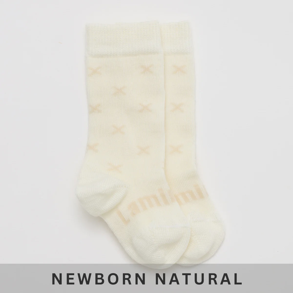 Baby Merino Wool KNEE high Socks - Owl Neutral