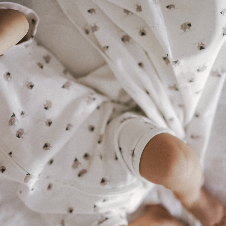 Bebe Sheep Organic Short Sleeve Romper