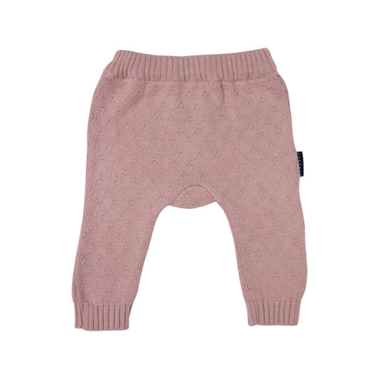 Korango Textured Knit Legging  Dusty Pink