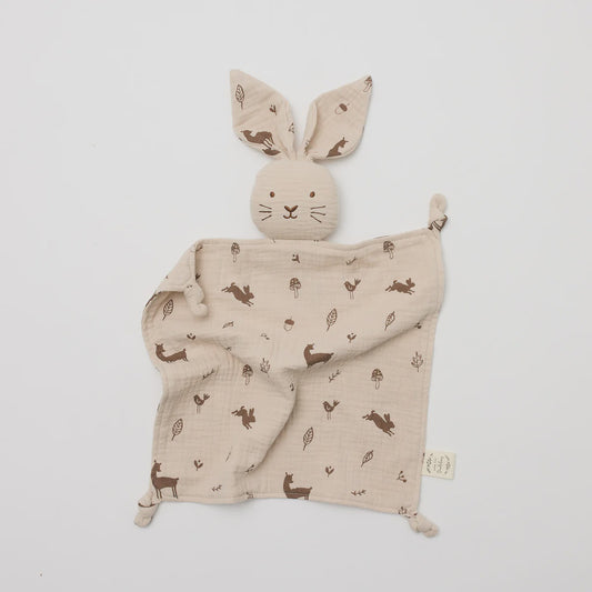 Bunny Lovey with Woodlands Print