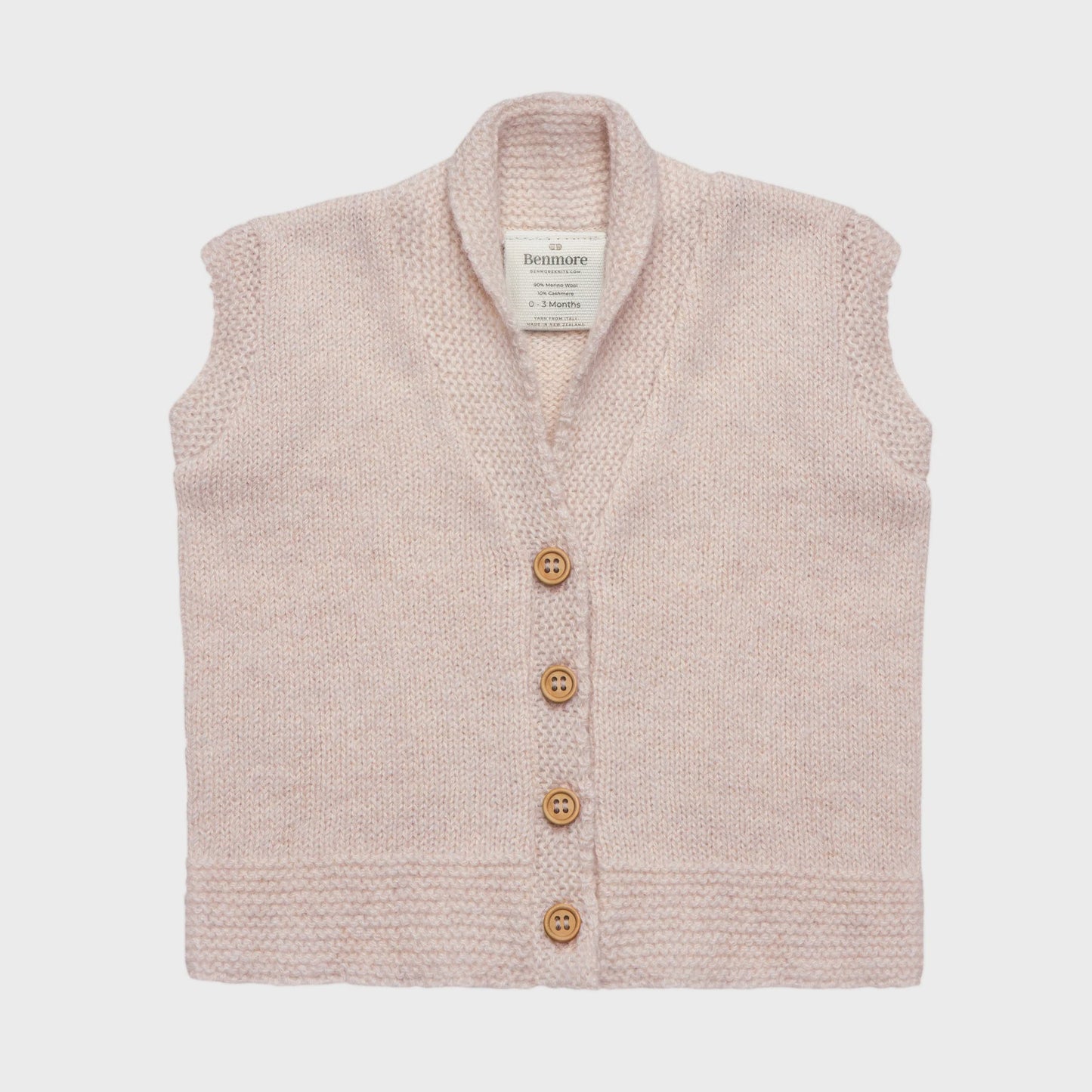 Benmore Classic Waistcoat Blush Pink