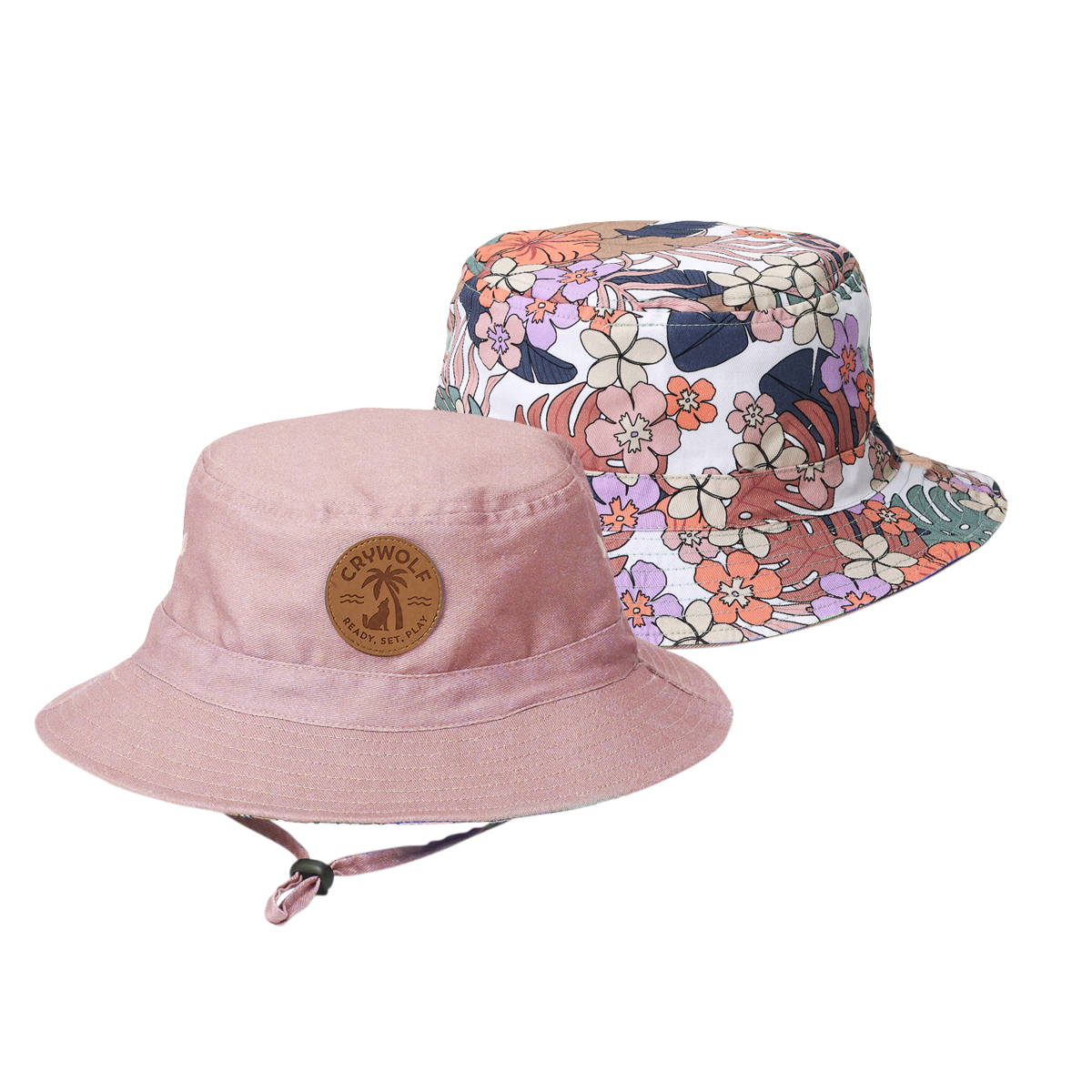 Reversible Bucket Hat - Tropical Floral