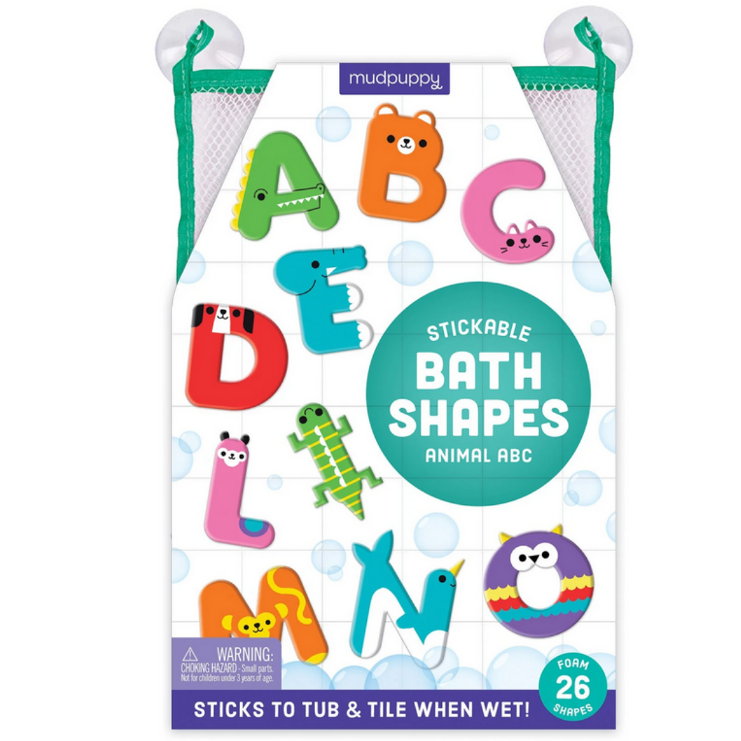 Mudpuppy ABC Stickable Foam Bath Shapes