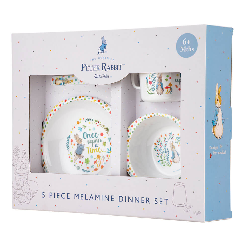 5pc Dinner Set: Classic Peter Rabbit