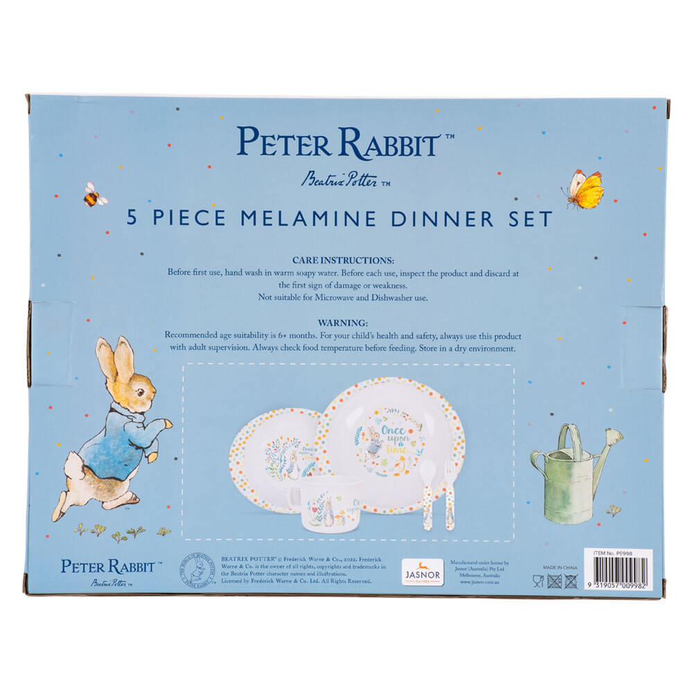 5pc Dinner Set: Classic Peter Rabbit