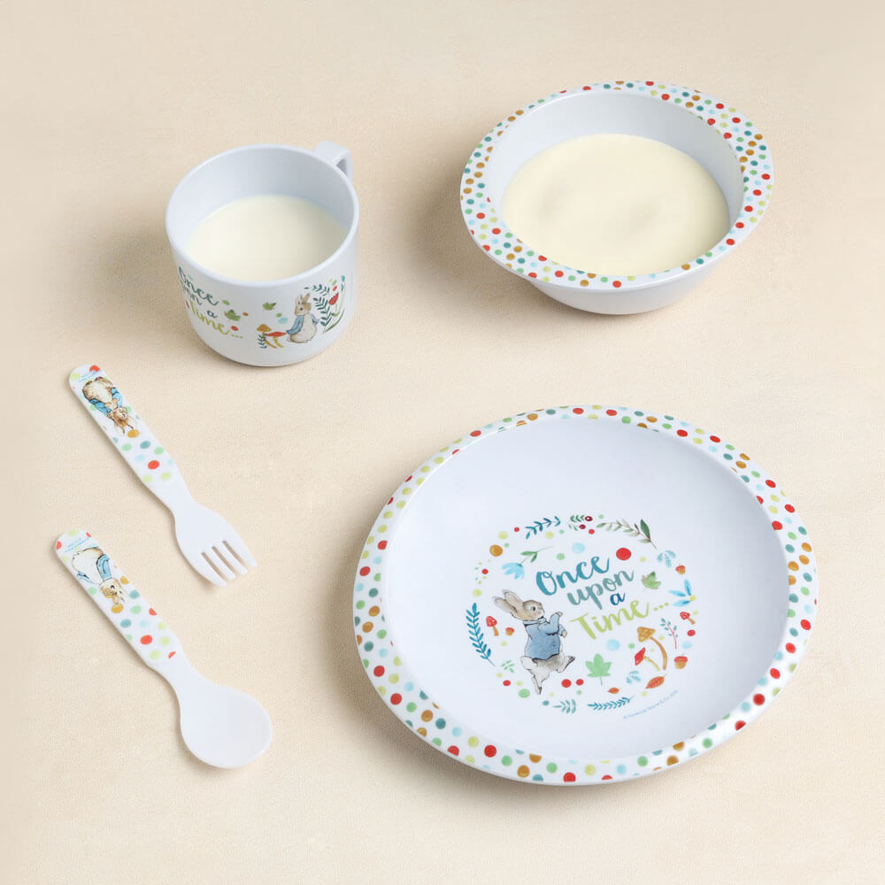 5pc Dinner Set: Classic Peter Rabbit