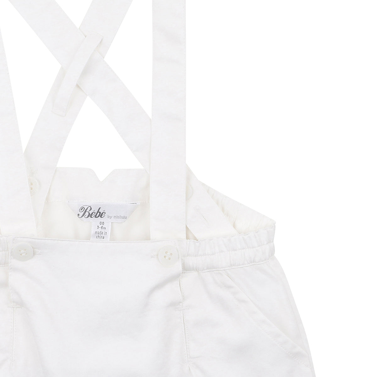 Edward Christening Shortalls Ivory White