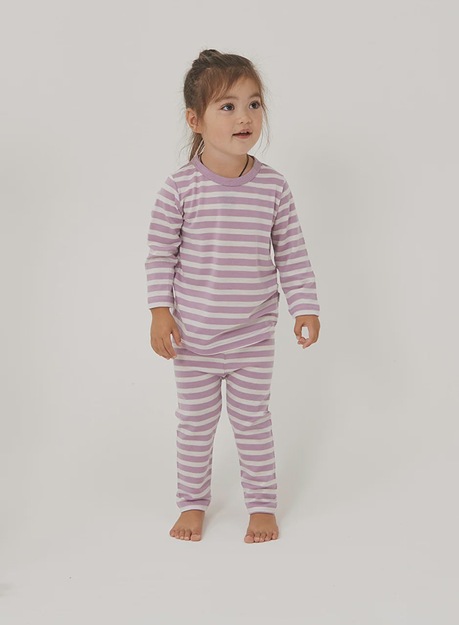Merino PJ Mink Stripe