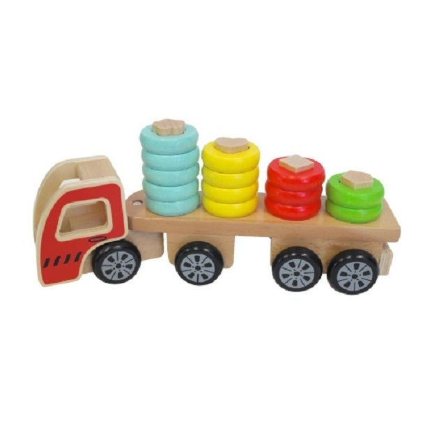 Discoveroo Sort n Stack Wooden Truck