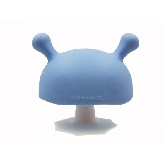 Mombella Mushroom Teether - Light Blue