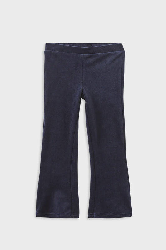 Navy Velour Flares