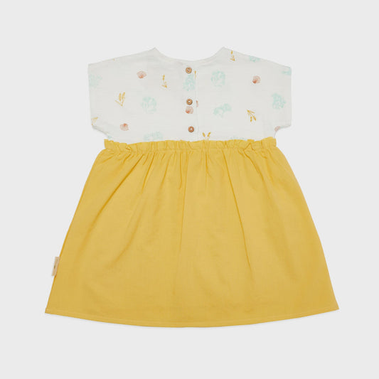 Coral Dress Misted Yellow
