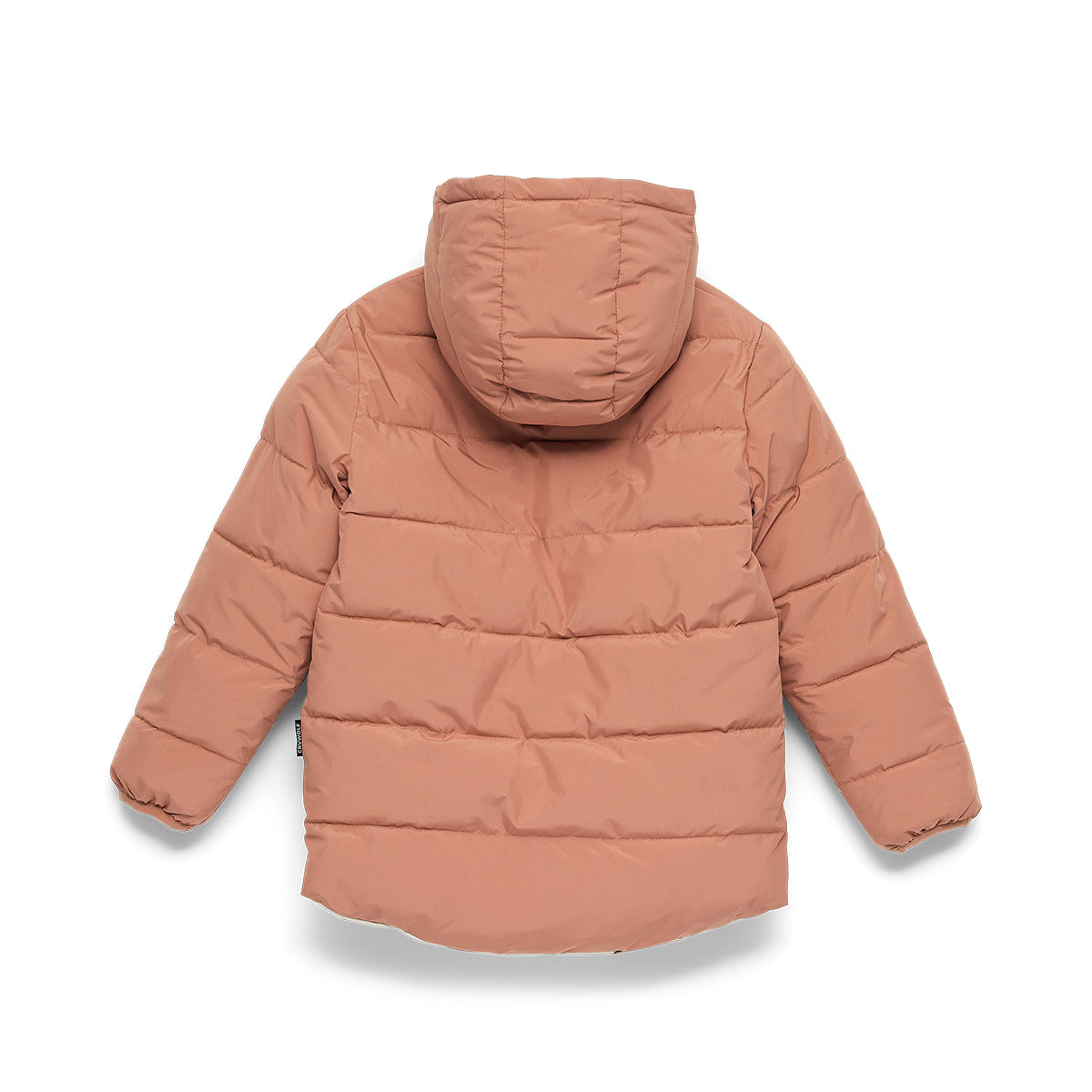 Reversible Eco Puffer Terracotta Wolf