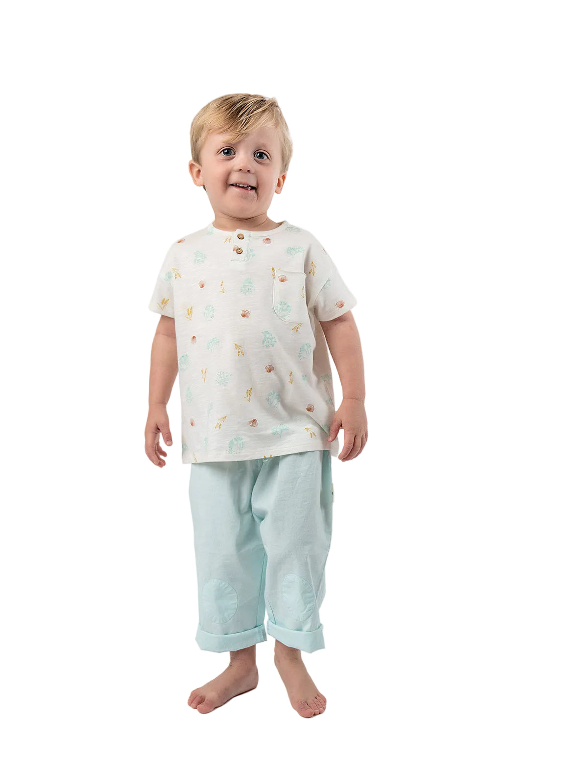 Kelp T-shirt Raw Seaside Prairie Print