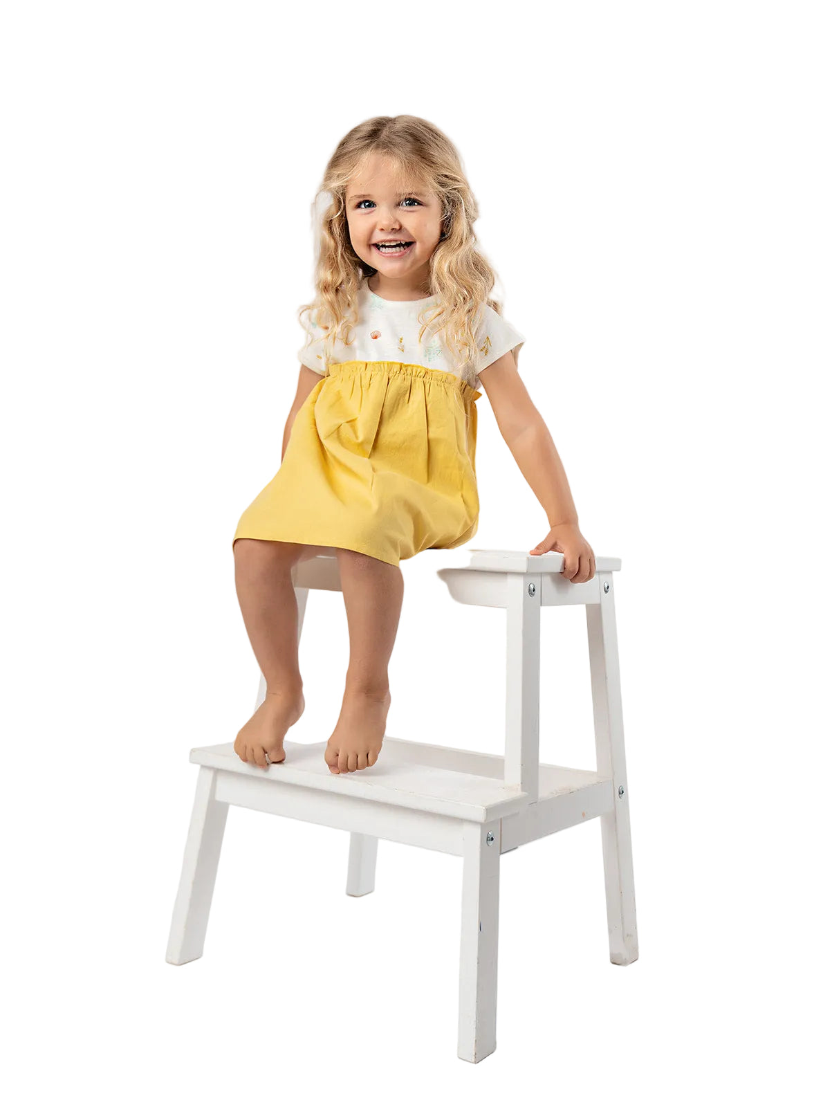 Coral Dress Misted Yellow