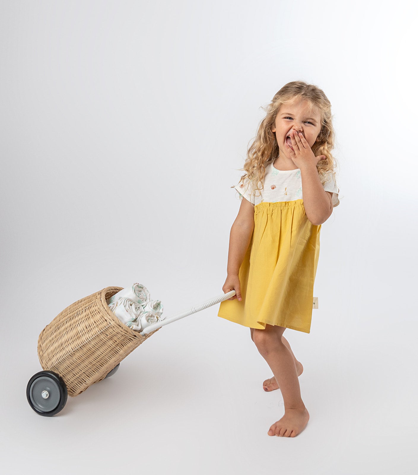 Coral Dress Misted Yellow