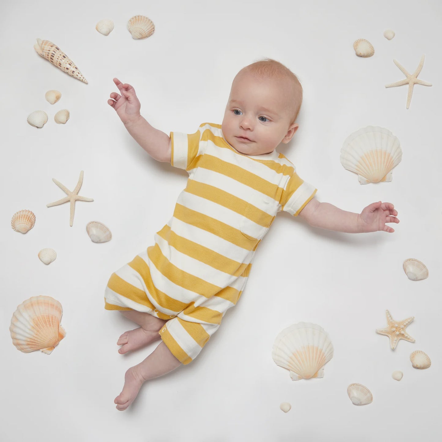 Reef Romper Misted Yellow