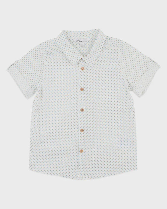 Roman Geo Print Short Sleeve Shirt Baby