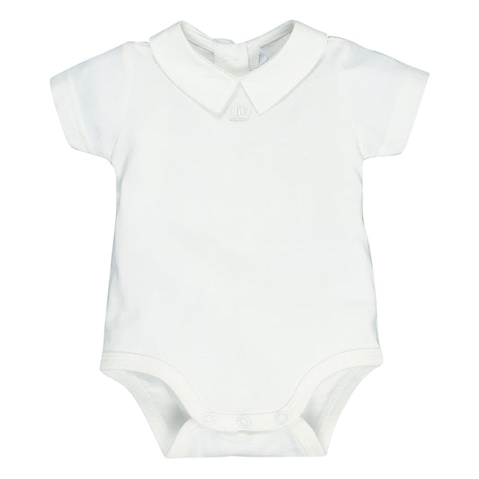 Bebe Boys Crown Bodysuit Short Sleeve White