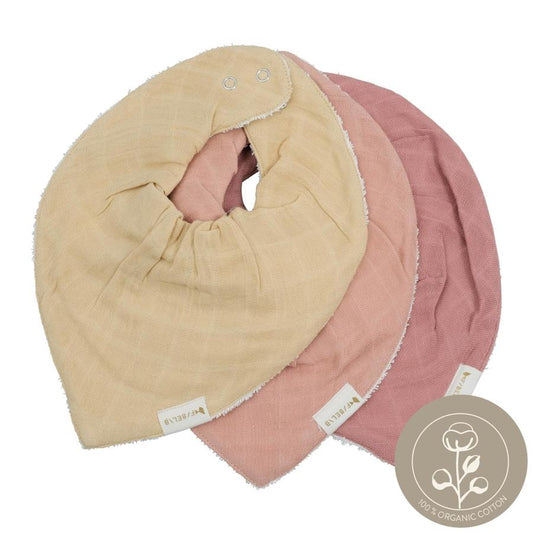 Fabelab Organic Cotton Bandana Bib 3 pk