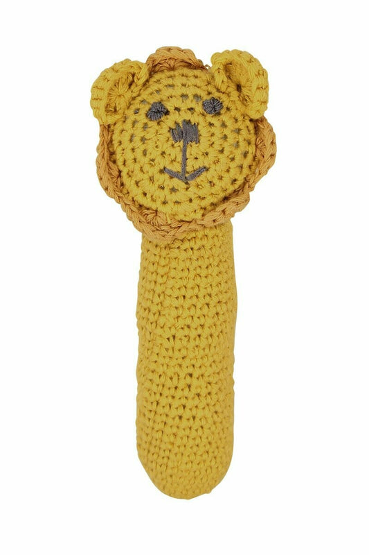 Dlux Lion Cotton Crochet Rattle