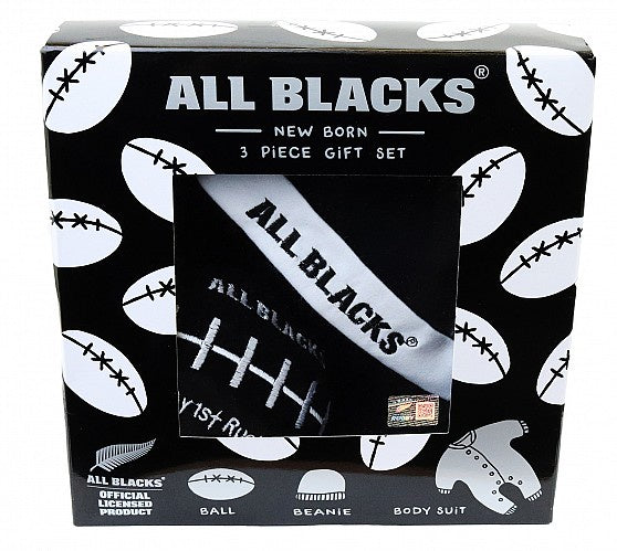 All Blacks Giftpack Infant Boxed 4 Piece Set Newborn