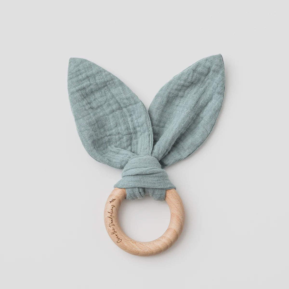 Organic Bunny Ears Teether Sage