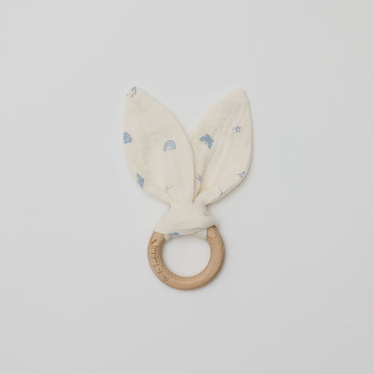 Organic Bunny Ears Teether Enchanted Garden