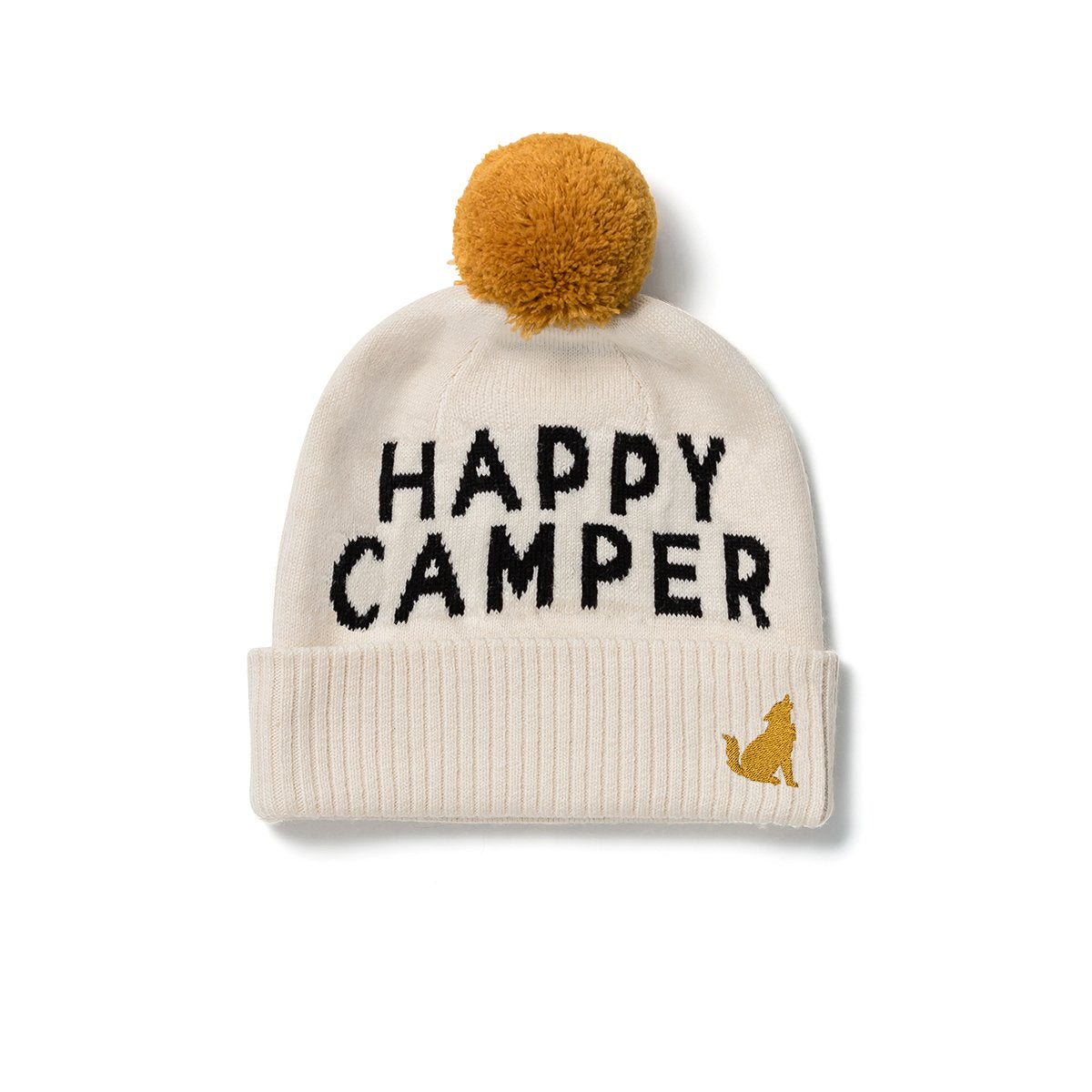 Crywolf Pom Pom Beanie Happy Camper