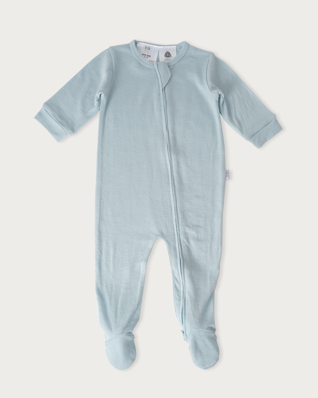 Babu All In One (with feet)  Powder Blue