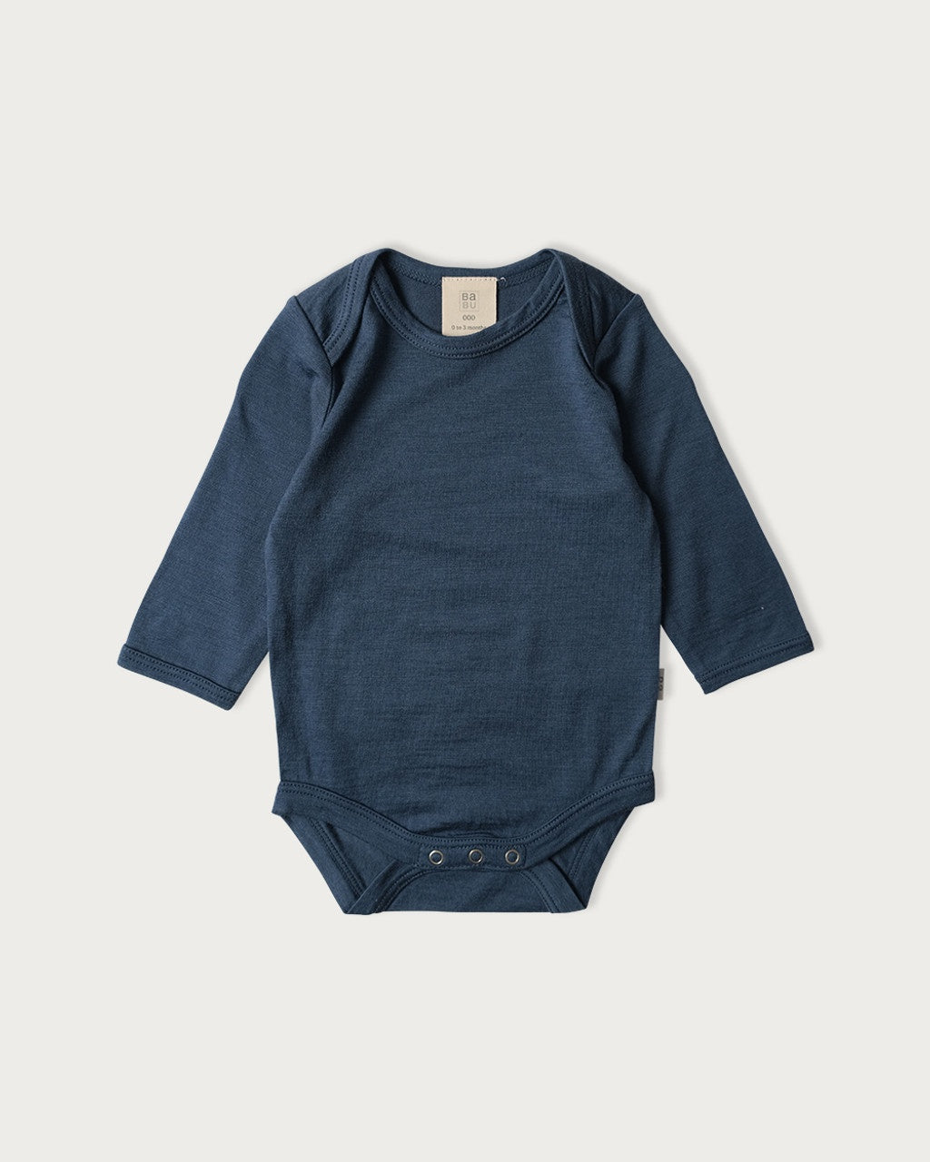 Merino Long Sleeve Bodysuit Denim